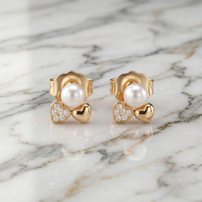 Aretes Corazón de Perla