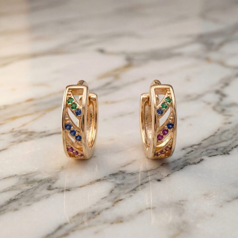 Aretes Destello Vibrante