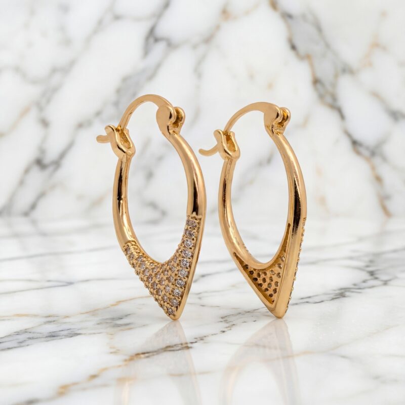 Aretes Destello Curvo