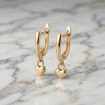 Aretes Dulce Latido en Baño de Oro Real 18K y Cobre Ecológico SGS hipoalergénico libre de níquel - D'moé Joyería
