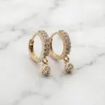 Aretes Luz Estelar en Baño de Oro Real 18K y Cobre Ecológico SGS hipoalergénico libre de níquel - D'moé Joyería