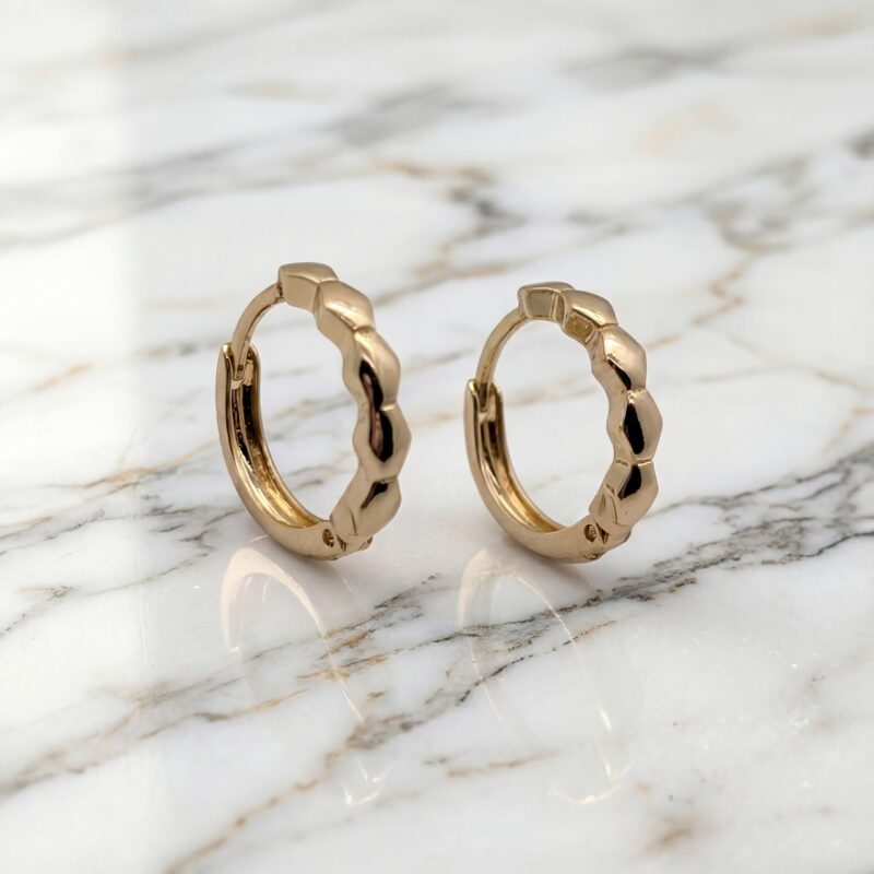 Aretes Brillo Esculpido