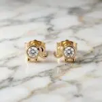 Aretes Elefante Encantado en Baño de Oro Real 18K y Cobre Ecológico SGS hipoalergénico libre de níquel - D'moé Joyería