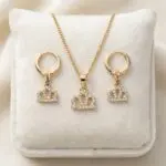Trío Majestad en Baño de Oro Real 18K y Cobre Ecológico SGS hipoalergénico libre de níquel - D'moé Joyería