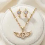 Trío Alas de Amor en Baño de Oro Real 18K y Cobre Ecológico SGS hipoalergénico libre de níquel - D'moé Joyería