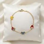 Pulsera Sueños de Color en Baño de Oro Real 18K y Cobre Ecológico SGS hipoalergénico libre de níquel - D'moé Joyería