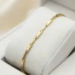 Pulsera Onda Dorada en Baño de Oro Real 18K y Cobre Ecológico SGS hipoalergénico libre de níquel - D'moé Joyería