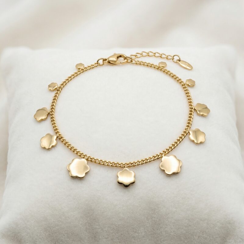 Pulsera Pétalos Dorados