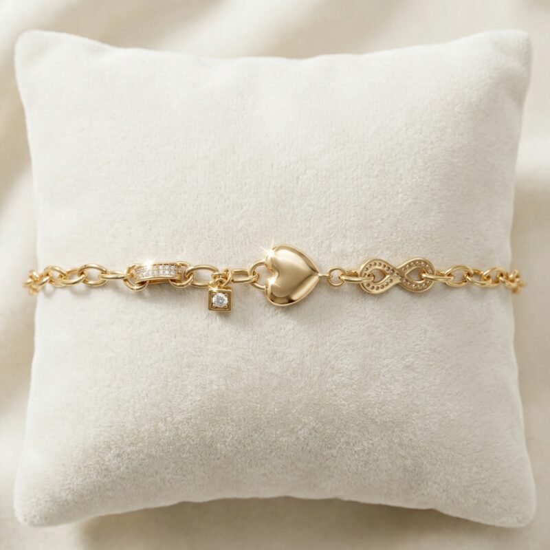Pulsera Corazón Infinito