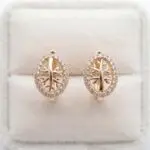 Aretes Árbol de Vida en Baño de Oro Real 18K y Cobre Ecológico SGS hipoalergénico libre de níquel - D'moé Joyería