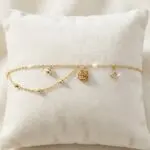 Pulsera Capricho Floral en Baño de Oro Real 18K y Cobre Ecológico SGS hipoalergénico libre de níquel - D'moé Joyería