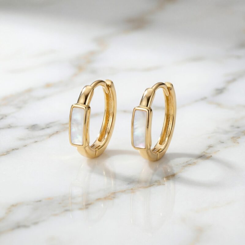 Aretes Luz Nácar