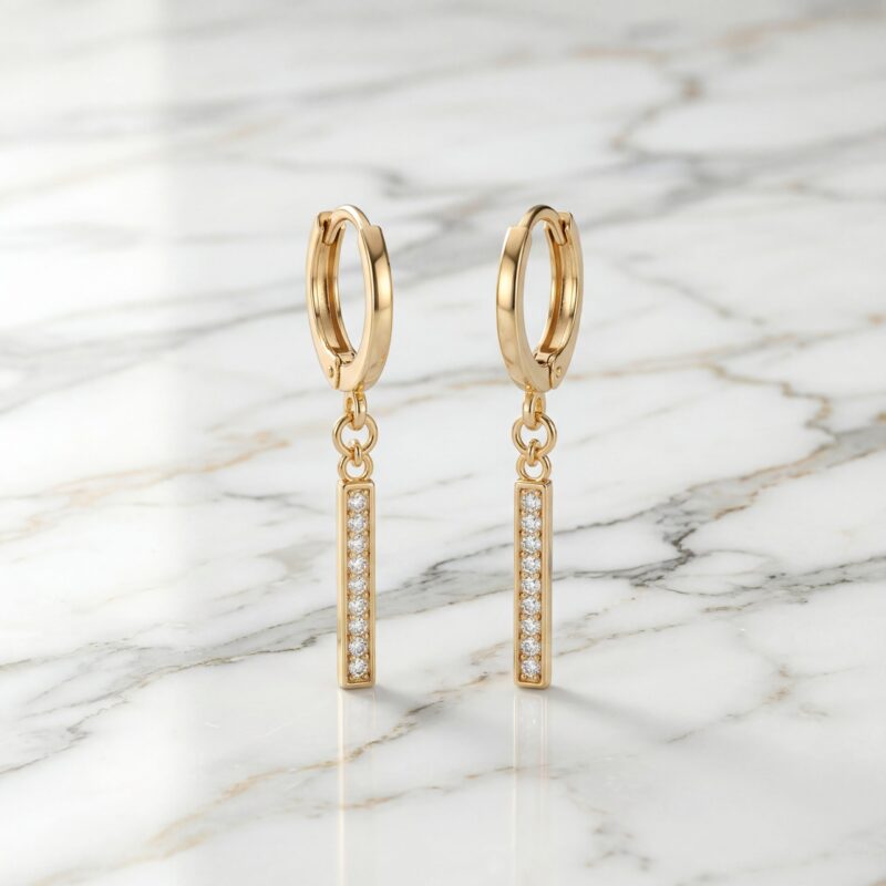 Aretes Destello Dorado