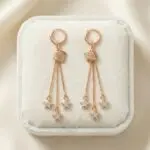 Aretes Estrellas Brillantes en Baño de Oro Real 18K y Cobre Ecológico SGS hipoalergénico libre de níquel - D'moé Joyería