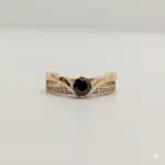 Anillo Princesa Nocturna en Baño de Oro Real 18K y Cobre Ecológico SGS hipoalergénico libre de níquel - D'moé Joyería