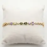 Pulsera Jardín de Gemas en Baño de Oro Real 18K y Cobre Ecológico SGS hipoalergénico libre de níquel - D'moé Joyería