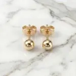 Aretes Luz Dorada en Baño de Oro Real 18K y Cobre Ecológico SGS hipoalergénico libre de níquel - D'moé Joyería